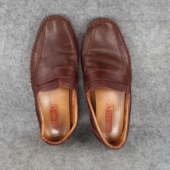 Pikolinos Shoes Mens 42 Loafers Leather Slip On Fashion Classic Comfort Brown main image 10